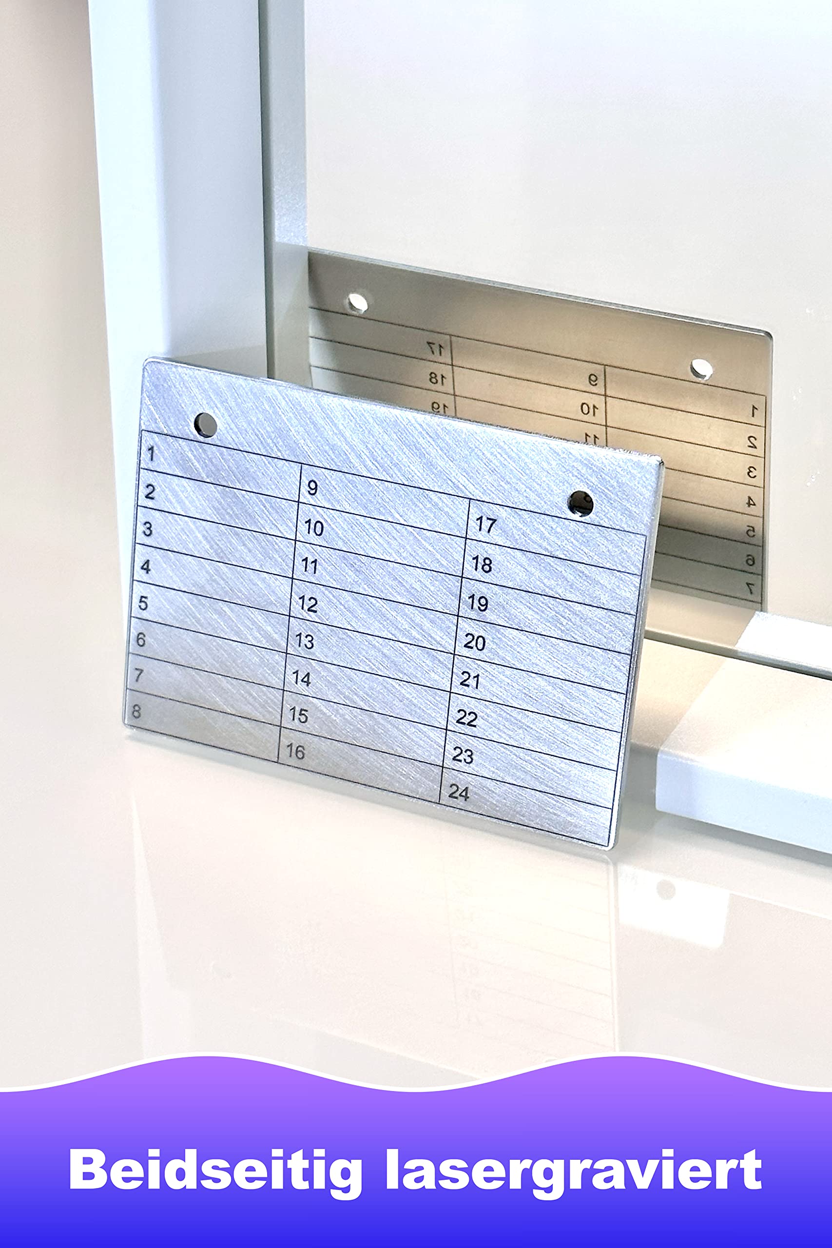 2in1 Steel Wallet aus hochwertigem Edelstahl (gelocht zum Abheften) für Krypto Seeds | BIP39 Steelwallet Crypto Cold Storage Bitcoin & Ethereum - beidseitig lasergraviert