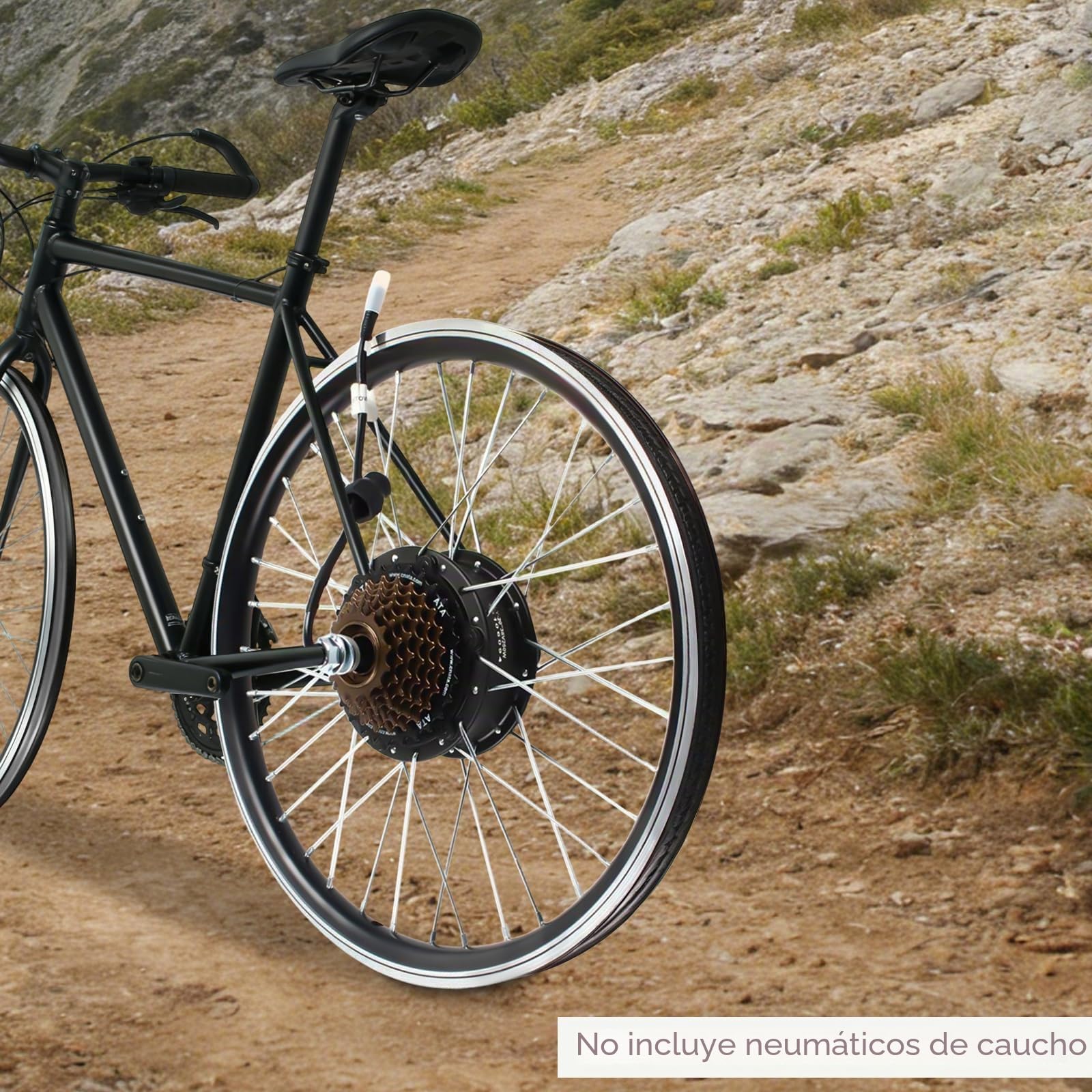 Kit de conversión de bicicleta eléctrica de 20 pulgadas 36 V 250 W – Kit de conversión de rueda trasera de motocicleta con pantalla LED – conversión de bicicleta eléctrica para viajes diarios y