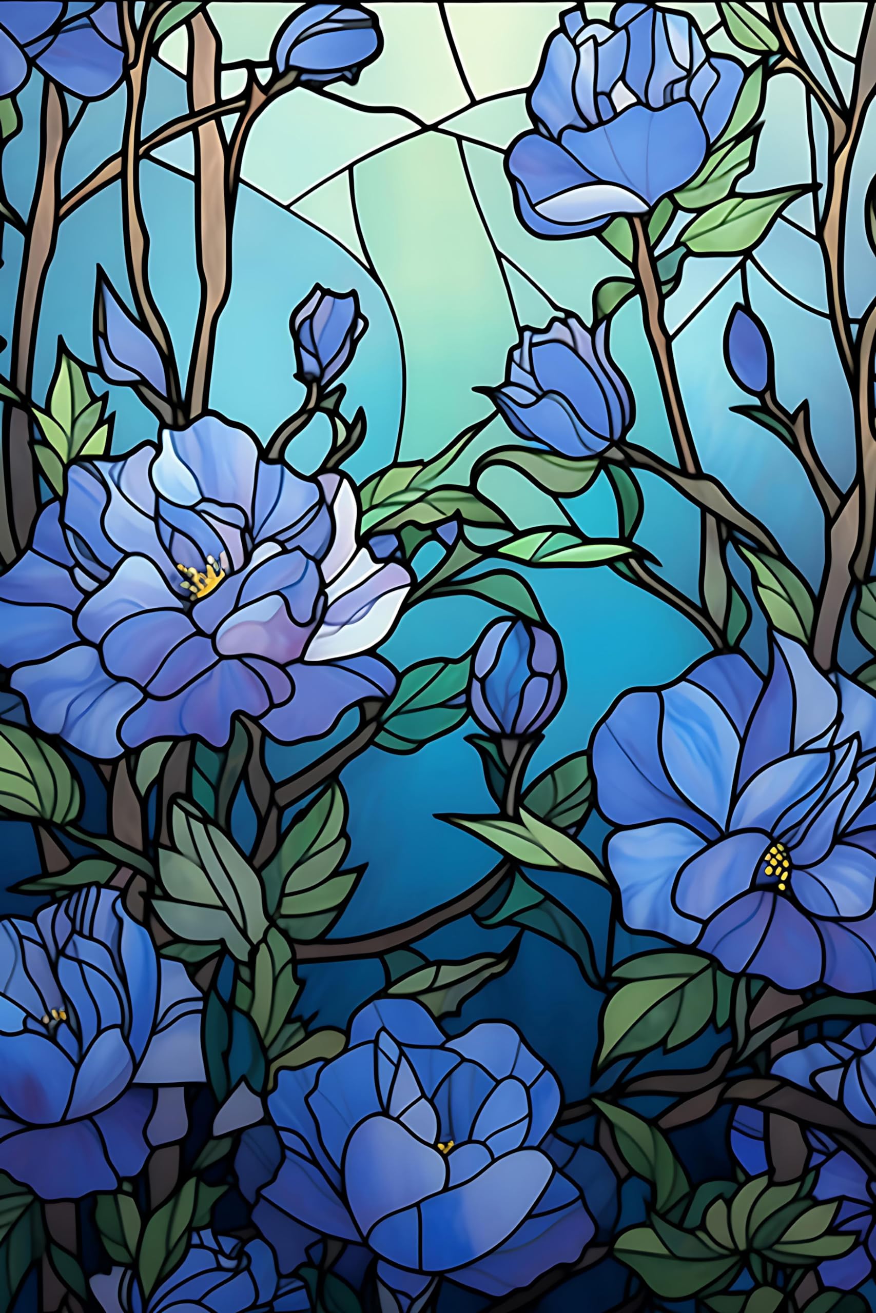 Amazon.co.jp: Cxyan 5D パープルフラワー ステンドグラス