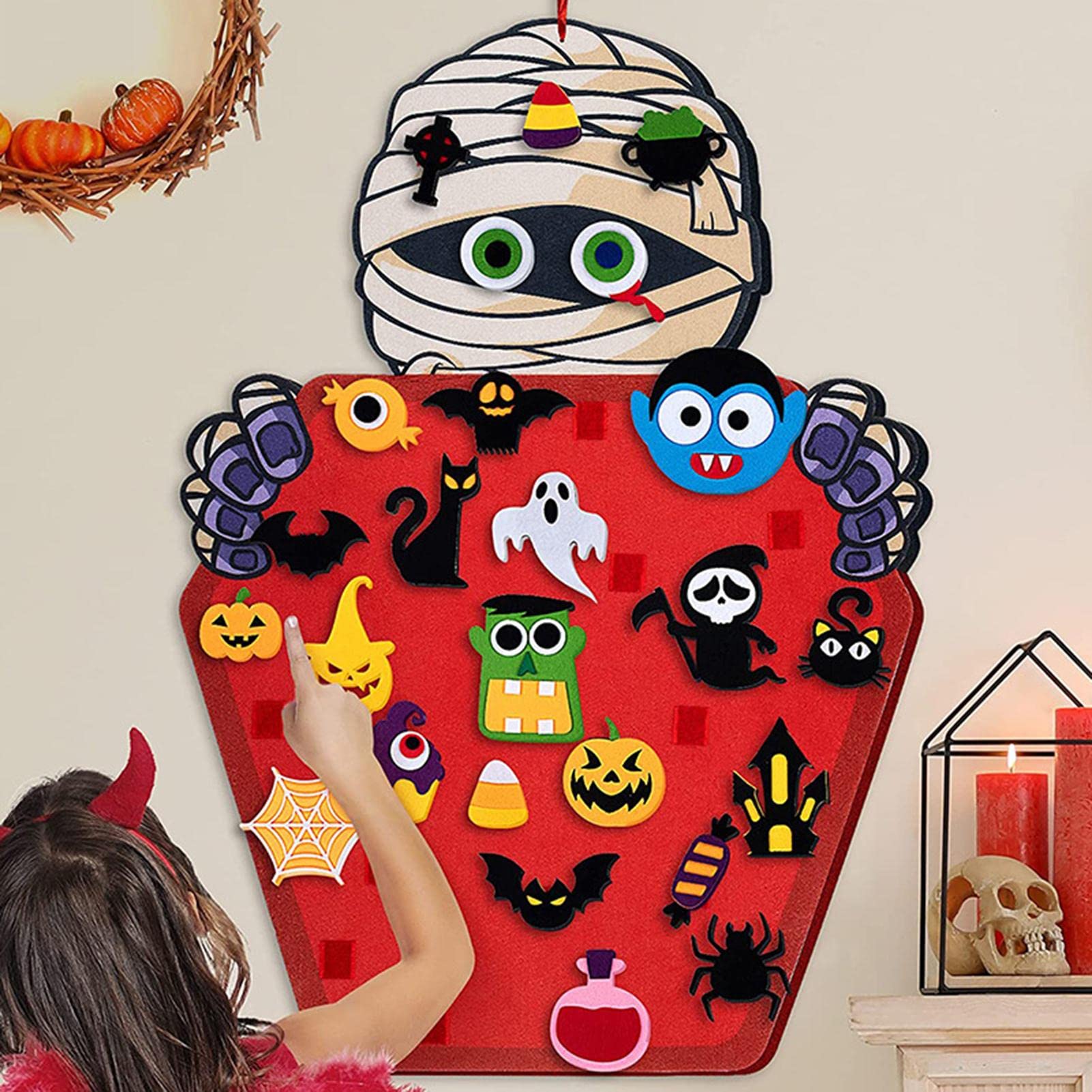 Amazon.co.jp: ハロウィンフェルト 愛らしいハロウィン DIY ミイラ