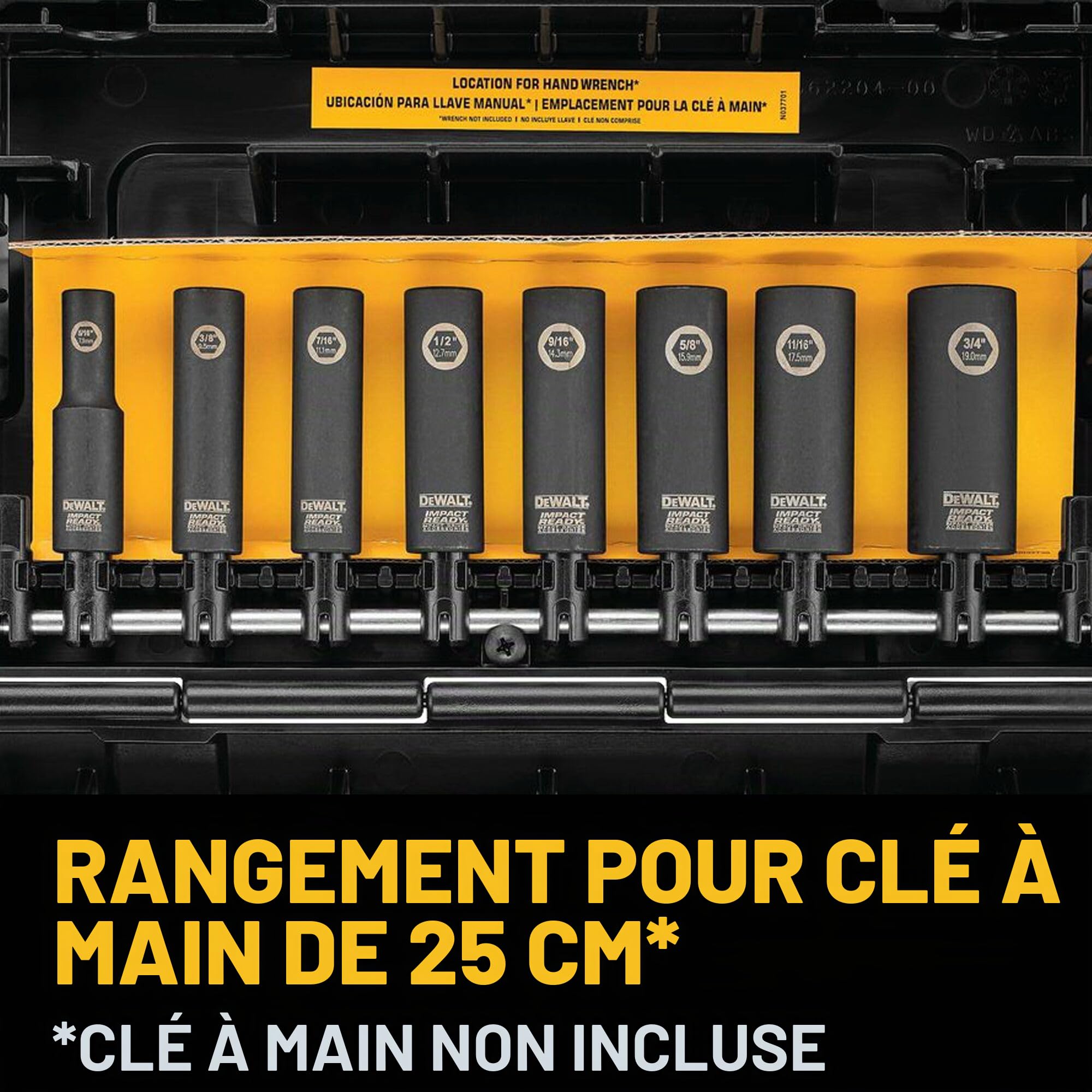 DEWALT Jeu de douilles à choc SAE, 3/8", 10 pièces (DW22838)