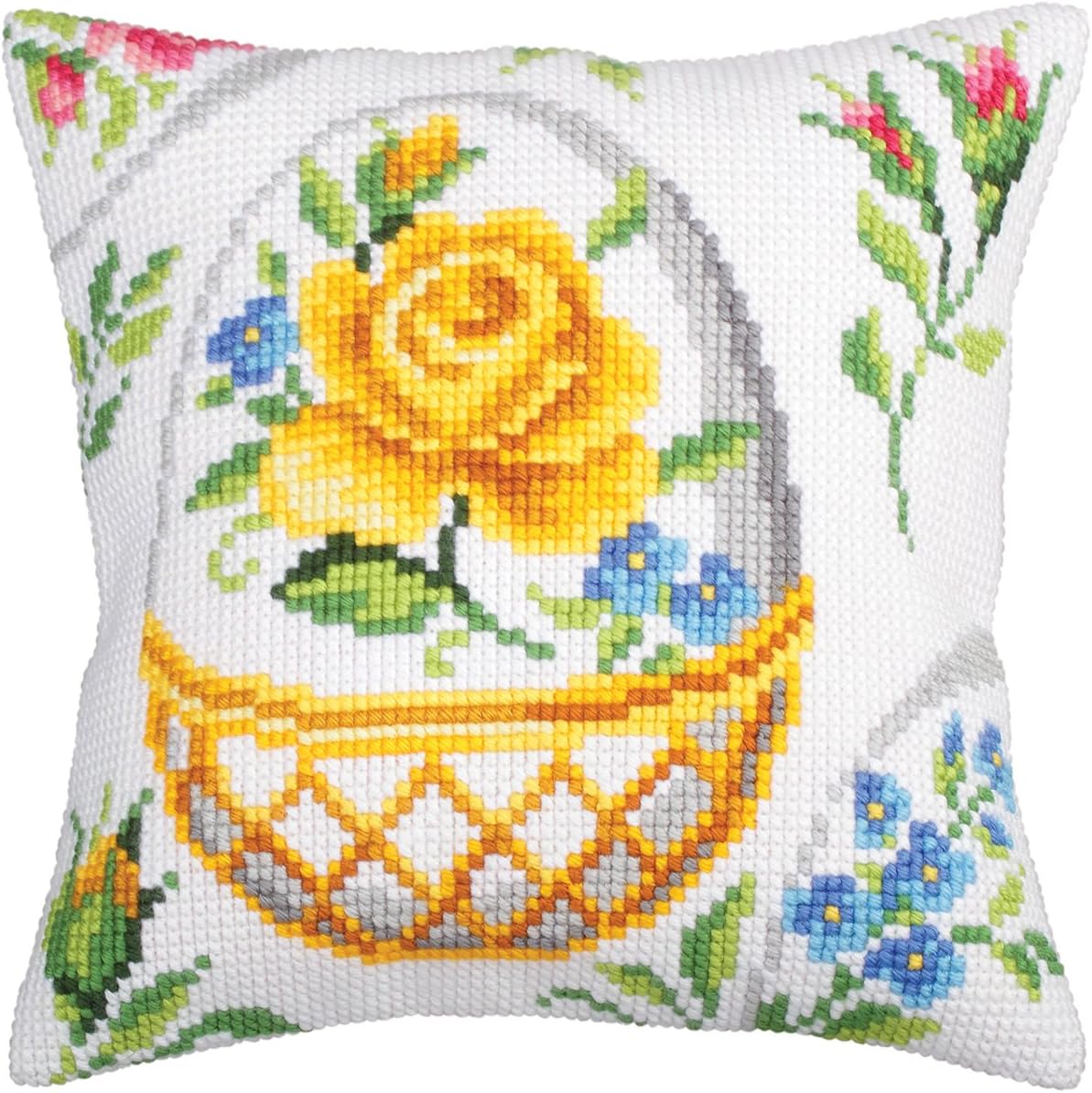 RTO Collection D'Art Stamped Needlepoint Cushion Kit 40X40cm-Easter, Easter Feast