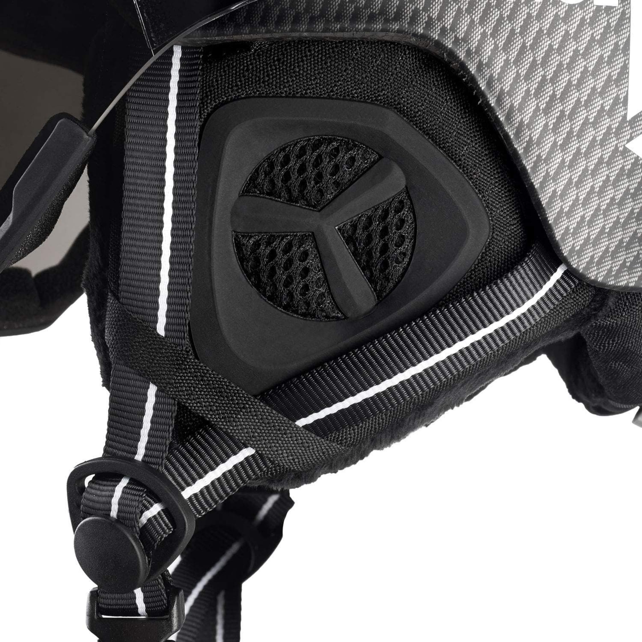 BLACK CREVICE Skihelm Kaprun Mit Visier im Pilotenstyle | Herren & Damen Unisex Snowboard-Helm | Atmungsaktiver, Größenverstellbarer Ski-Helm