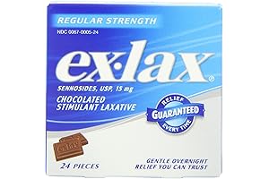 Ex-Lax Regular Strength Chocolated Stimulant Laxative Pills Provide Fast, Effective Constipation Relief