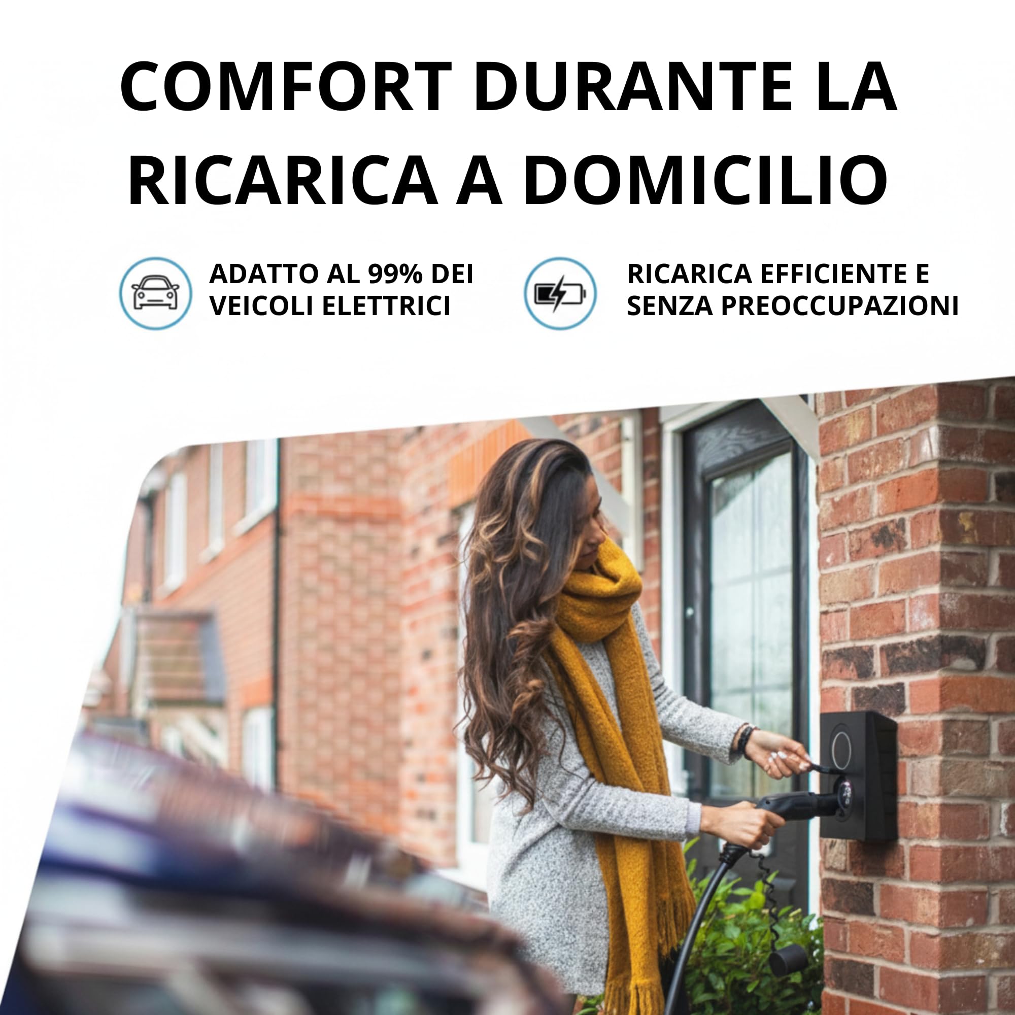 LDY Tipo 2 cavo di ricarica 22 kw 3 metri, cavo auto elettrica modalità 3 / 32 A / 3 fasi, cavo di ricarica auto elettrica tipo 2 su tipo 2, cavo di ricarica e auto