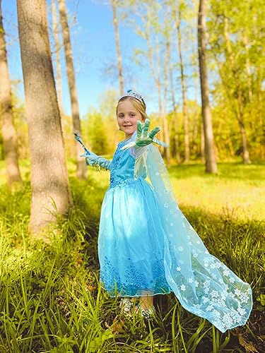 Miniatura 2 de Disfraz de princesa Elsa para niñas vestido de Frozen para Halloween cumpleaños cosplay
