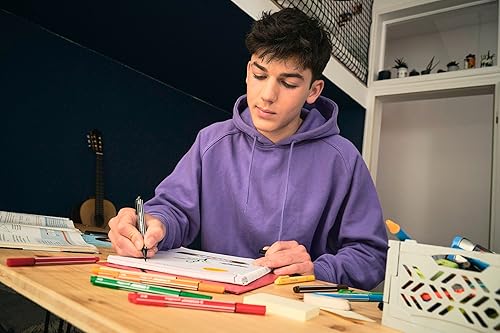 Miniatura 7 de STABILO Bolígrafo de escritura de punta de nailon pointMax - Cartera de 8 - Colores pastel surtidos