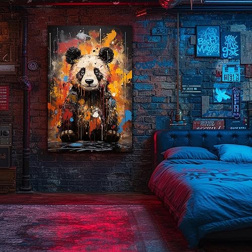 Miniatura 296 de ANRUOXI Graffiti - Lienzo decorativo para pared, diseño abstracto retro, pintura urbana moderna, póster de decoración de pared de zapatos para