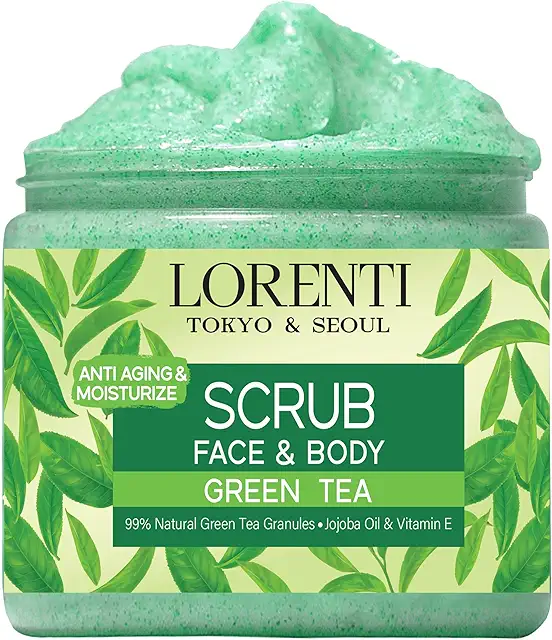 LORENTI TOKYO & SEOUL Green Tea Face & Body Scrub 500ml - Erfrischendes Peeling