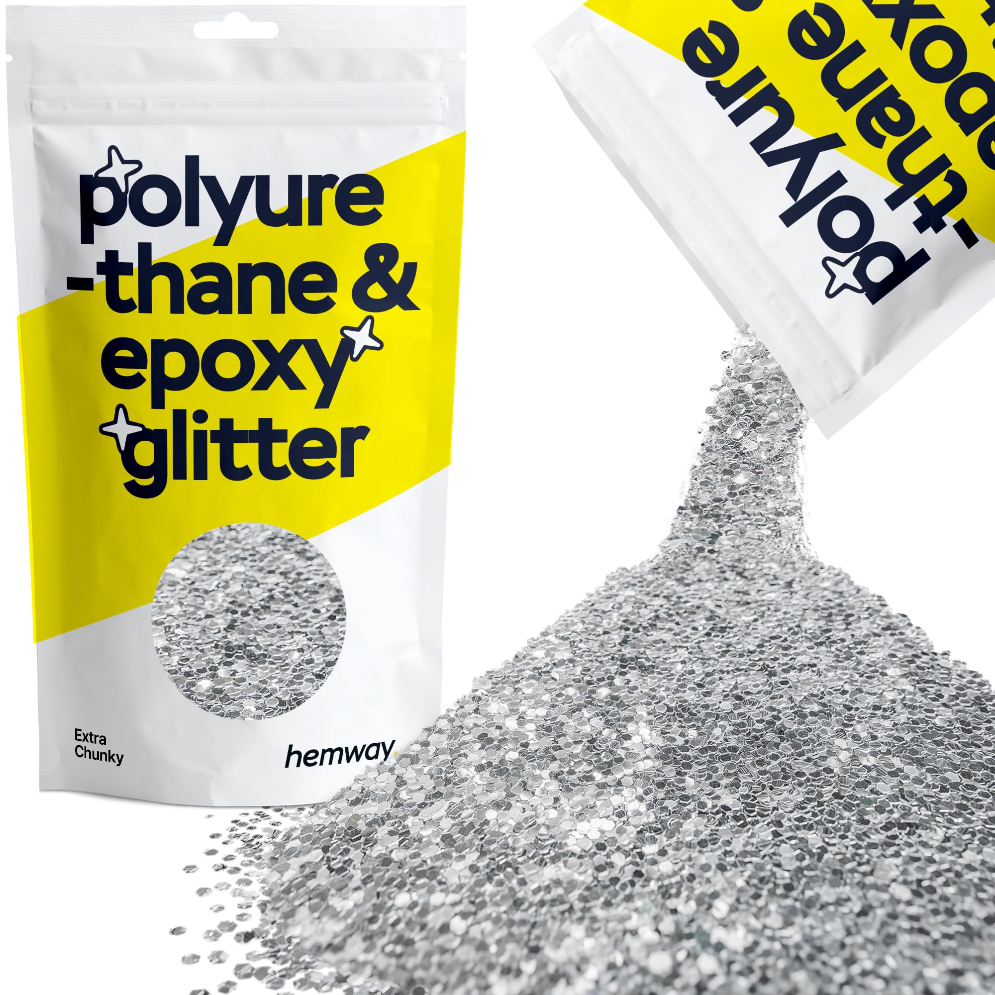 Hemway Resin Glitter Bronze Brown 100g Super Chunky | Polyurethane & Epoxy Glitter for Resin Crafts, Tumblers, Coasters, Floor & Table Art — view 119