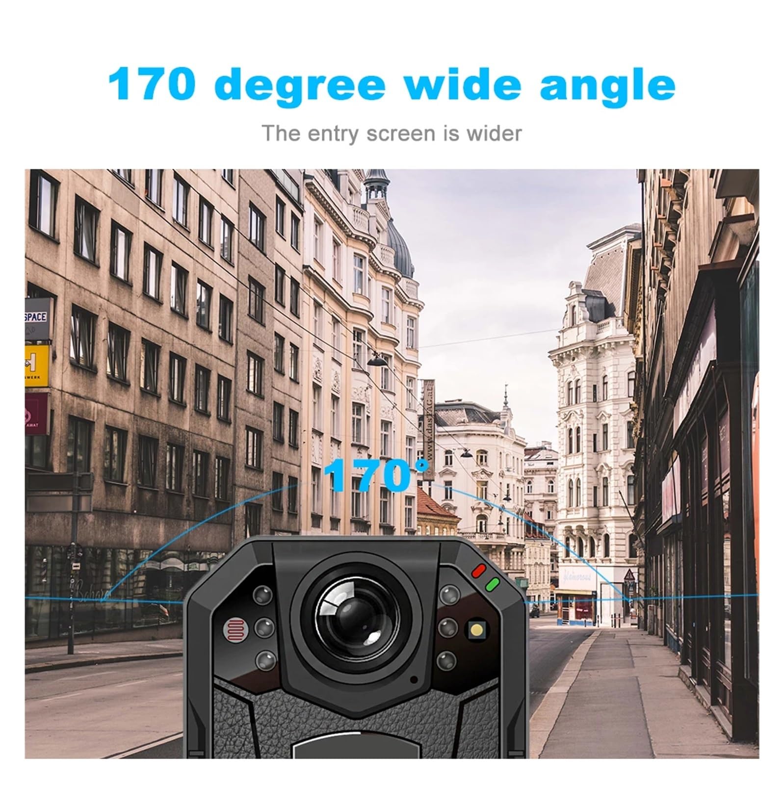 Kamera na ciało F3 1296P HD wykrywanie ruchu kamera Bodycam nagrywanie wideo nadzór bezpieczeństwa ukryta Mini bezprzewodowa kamera policyjna na ciało z dźwiękiem i obrazem(128GB)