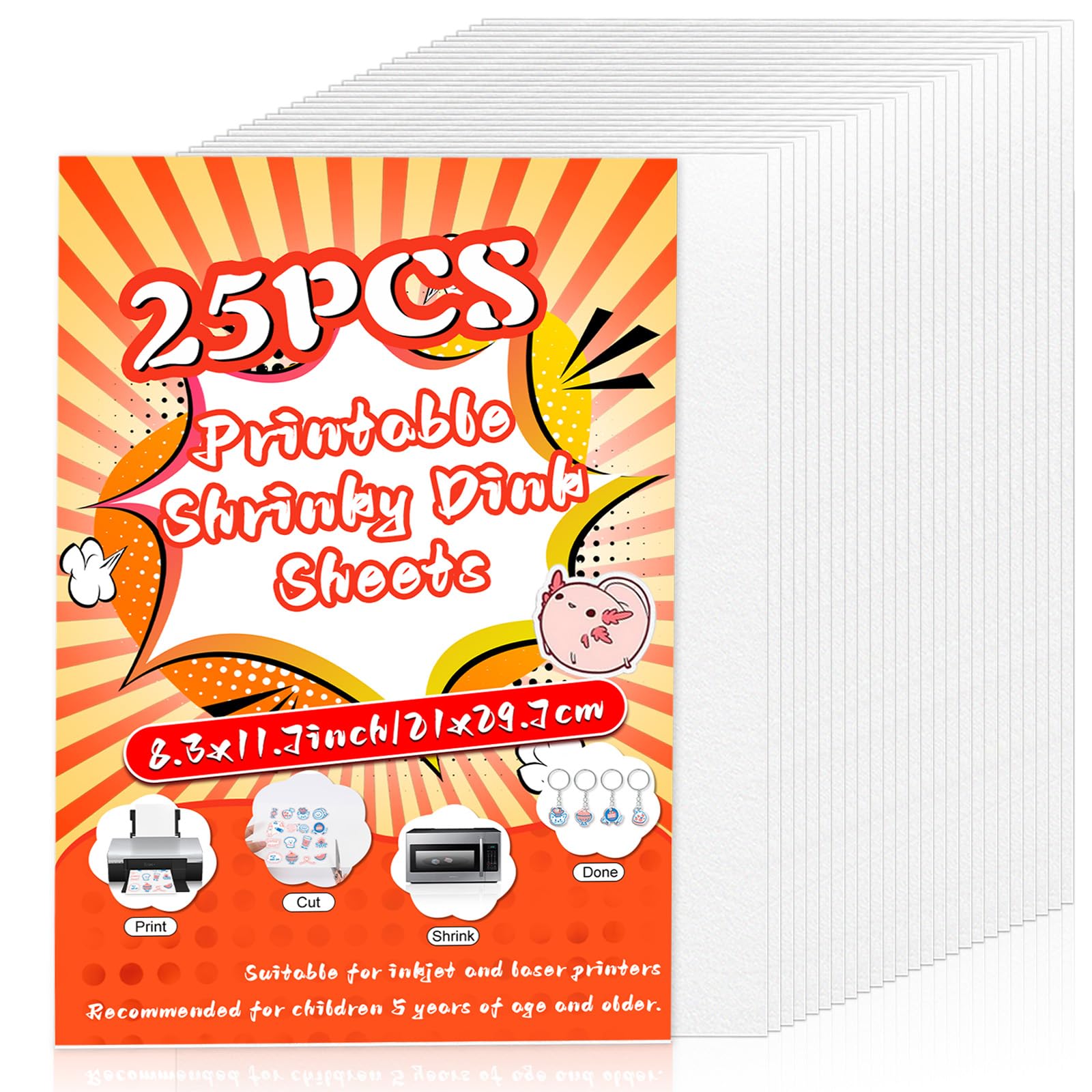 Shrinky Dink Sheets - DIY Jewelry & Crafts -14 Shrinky Dink Sheets - DIY Jewelry & Crafts -14