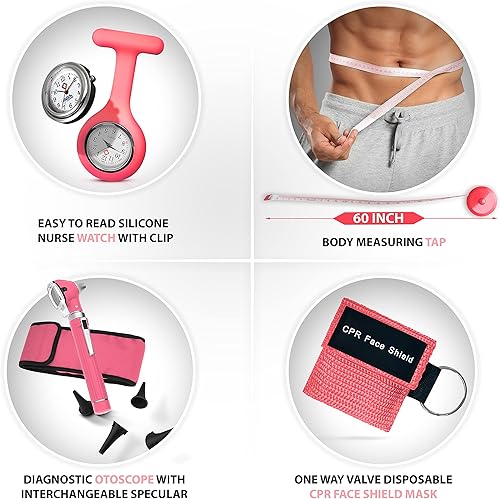 Miniatura 7 de ASA TECHMED Bolsa de viaje duradera para enfermera con suministros de enfermería, multibolsillos, nailon resistente, correa para el hombro