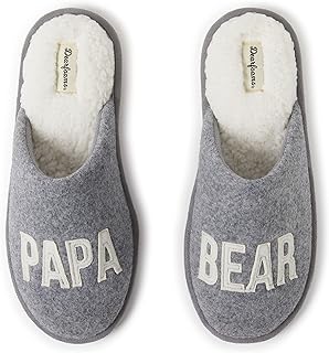 Dearfoams Men's Papa Bear Matching Family Gifts for Dad Clog Slipper
