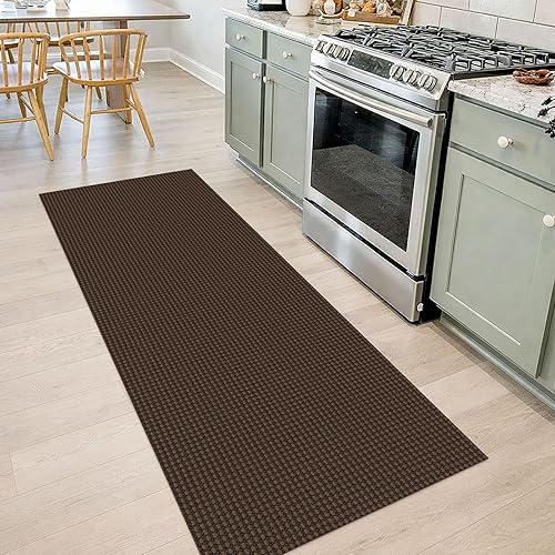 Miniatura 93 de IOHOUZE Alfombra lavable de 3 x 8 pies con parte trasera de goma antideslizante para pasillo ancho para pasillo de entrada, alfombra de cocina