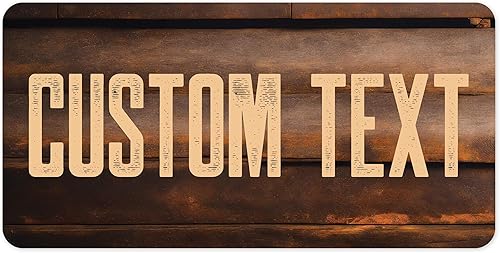 Miniatura 116 de Letrero Personalizado, Letrero de Calle Personalizado, 11 Colores de Fuente, 13 Estilos de Fuente, 4 Opciones de Agujeros, 22 Tamaños, 6x24 Madera