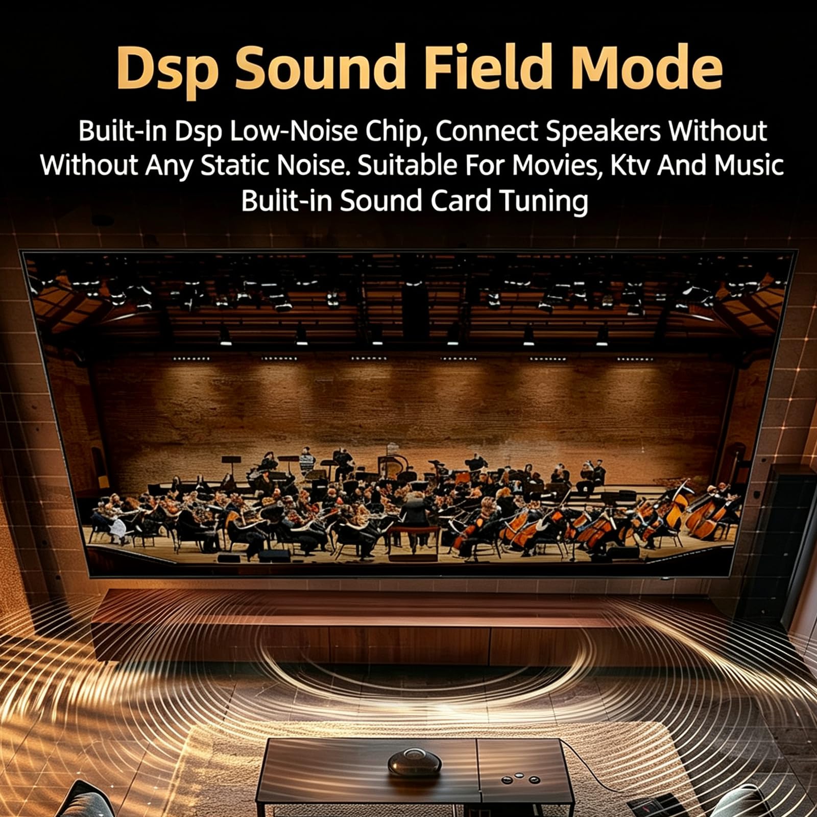 Amplificador De Potencia De Audio De 5.0 Canales, Receptor Estéreo Bluetooth, con Entrada Coaxial Óptica, Conector para 3 Micrófonos, Respuesta De Frecuencia De 20 Hz A 20 Khz, para Ktv