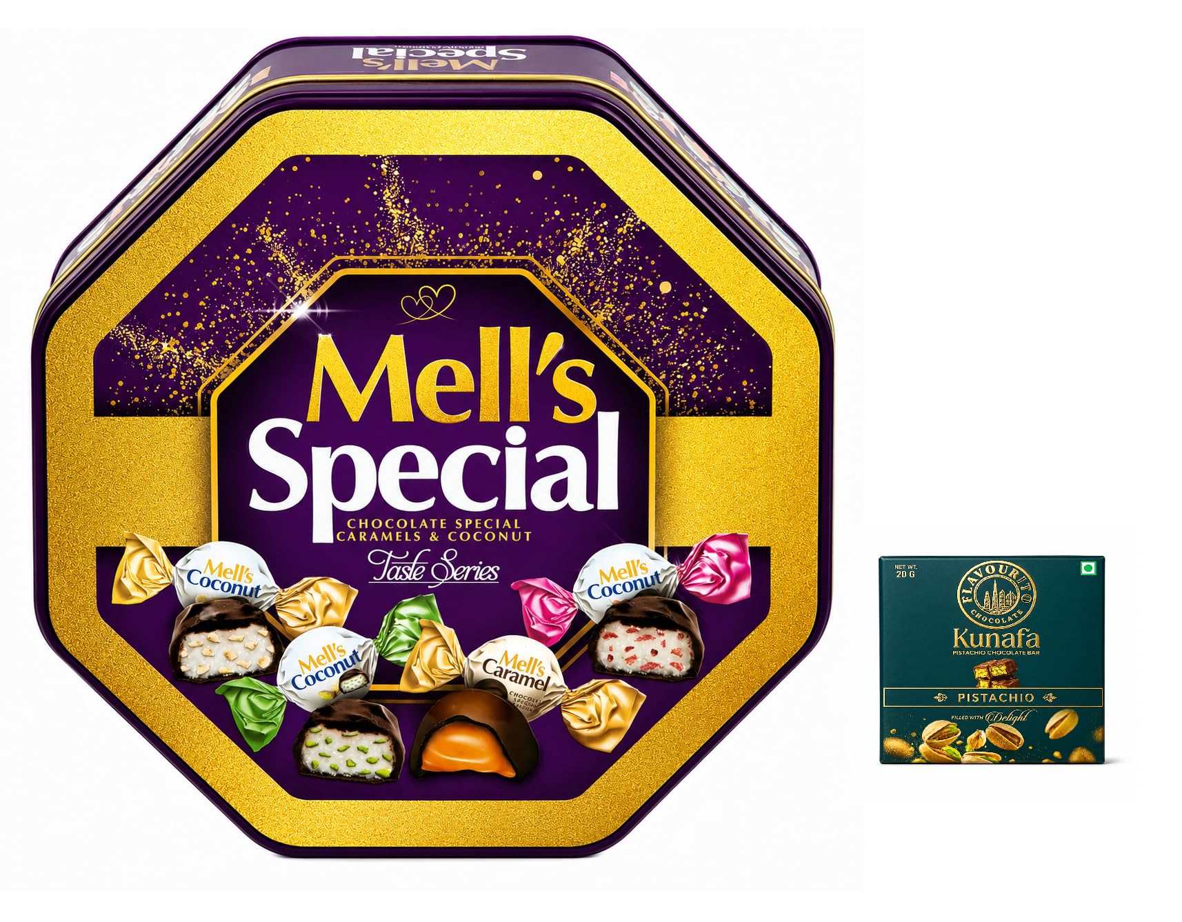 MELL'S SPECIAL Milky Chocolate & Special Caramel & Special Coconut