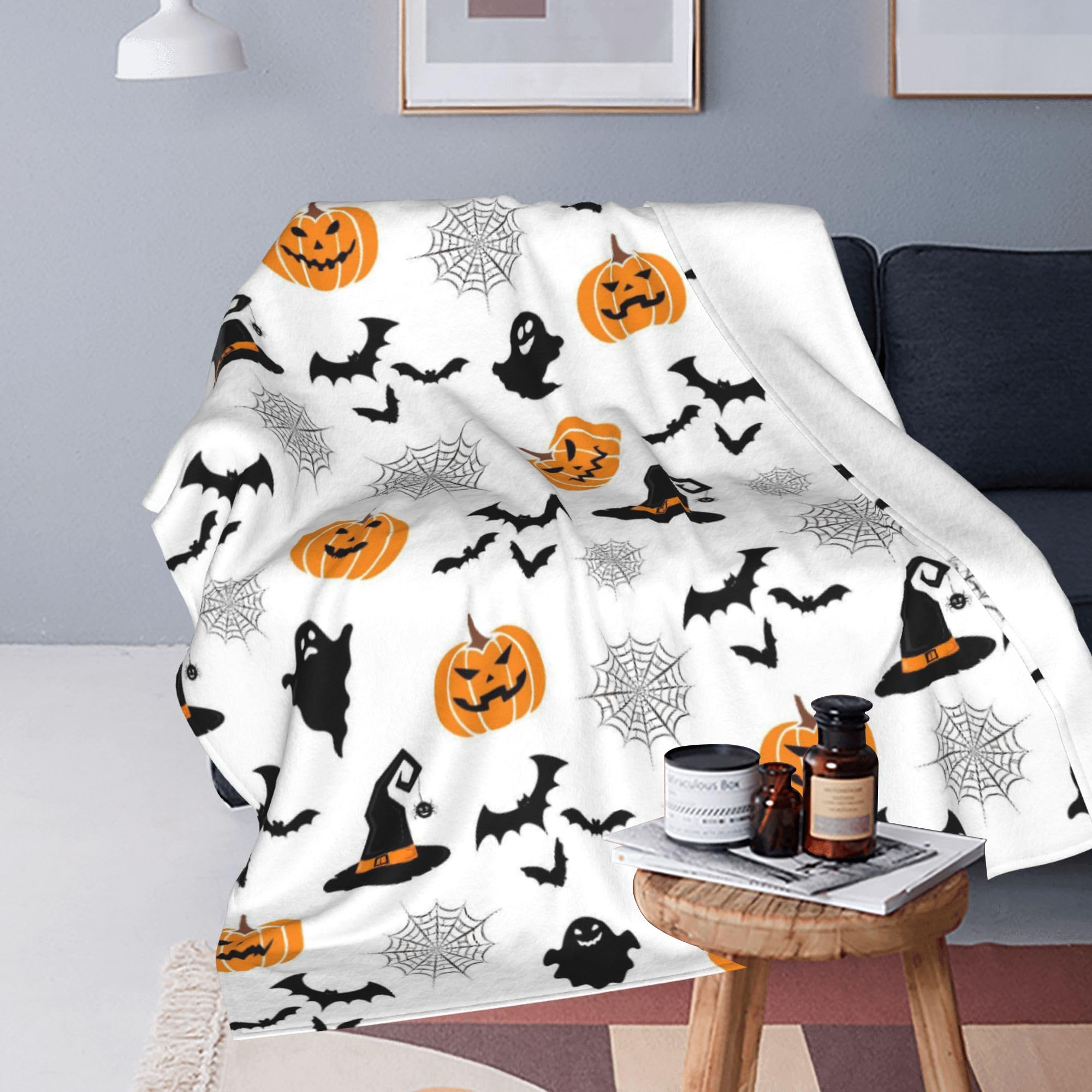 Gelasgo Halloween Throw Blanket Ultra Soft Flannel Blanket - Image 2