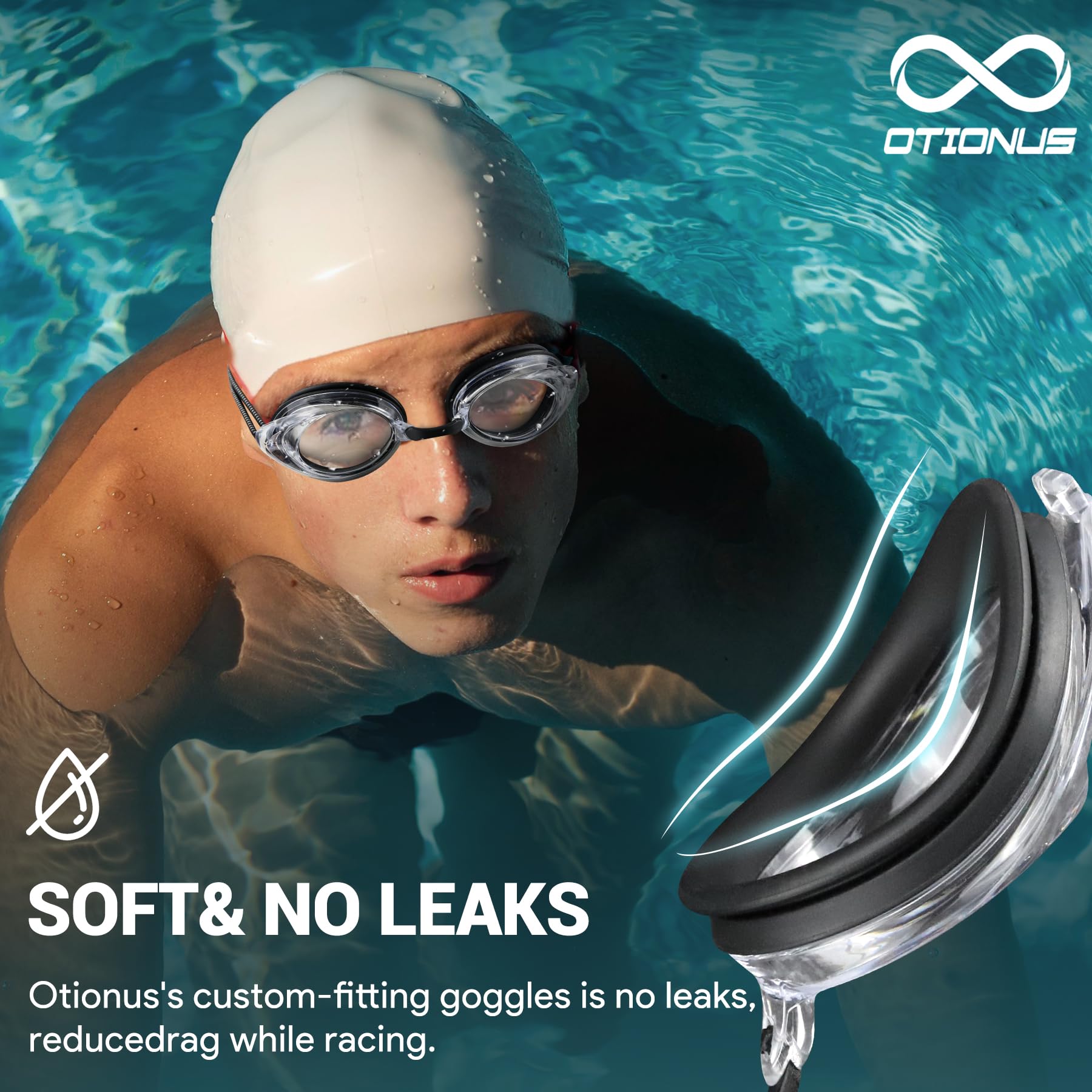 Gafas de natación sin fugas antivaho 0009