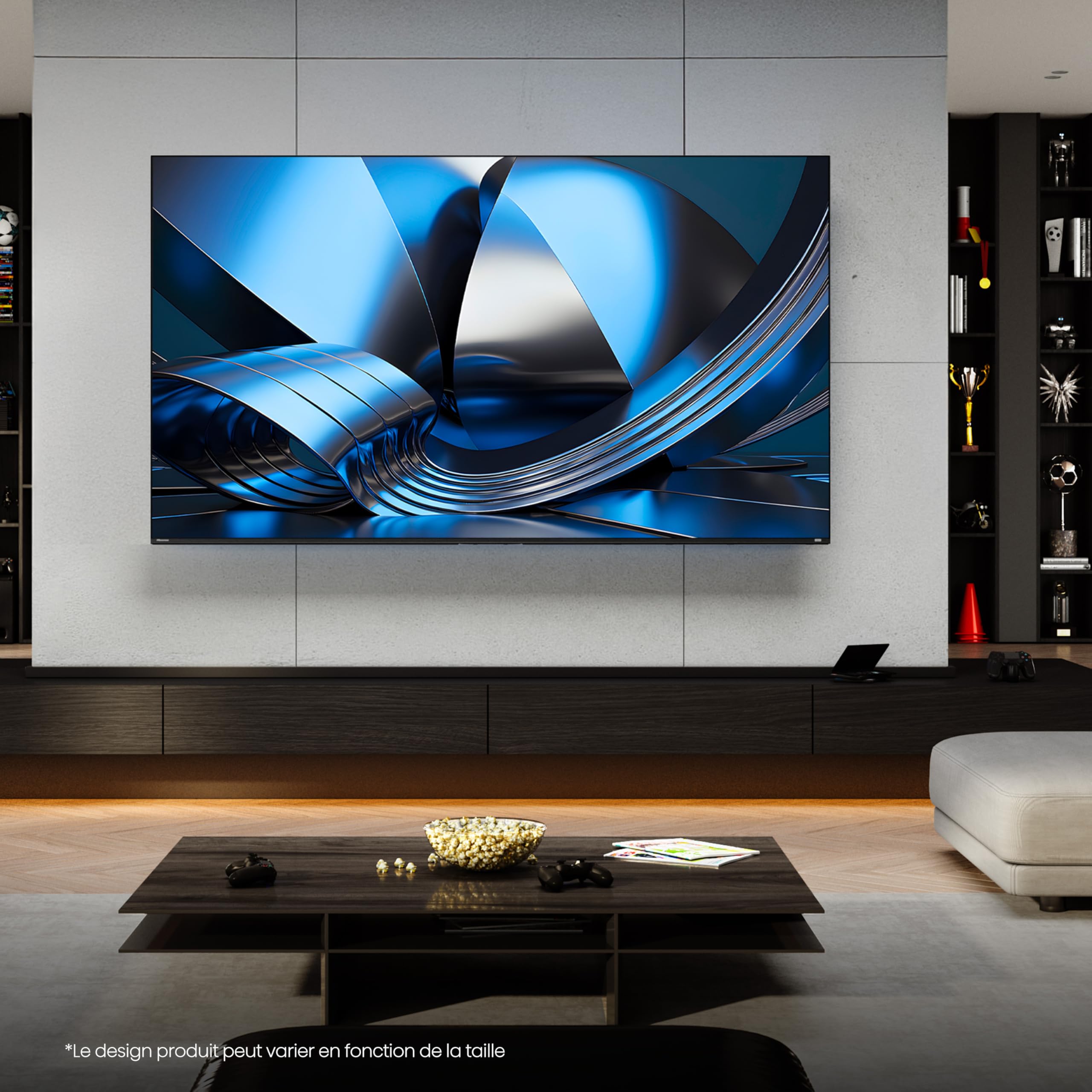 Hisense 55U7SE TV Mini-LED 4K 55" (139 cm) - Série U7 2026 - QLED, 144Hz (HSR 240Hz), 1300 Nits, 192 Zones, Dalle VA Contraste 5000:1