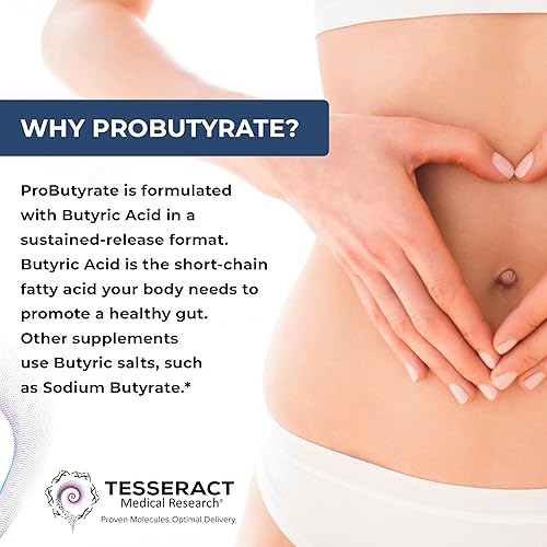 Miniatura 8 de Tesseract Medical Research Paquete óptimo de intestino y tejido, complejo de ácido butírico gastrointestinal y curcumina suplemento para aliviar las