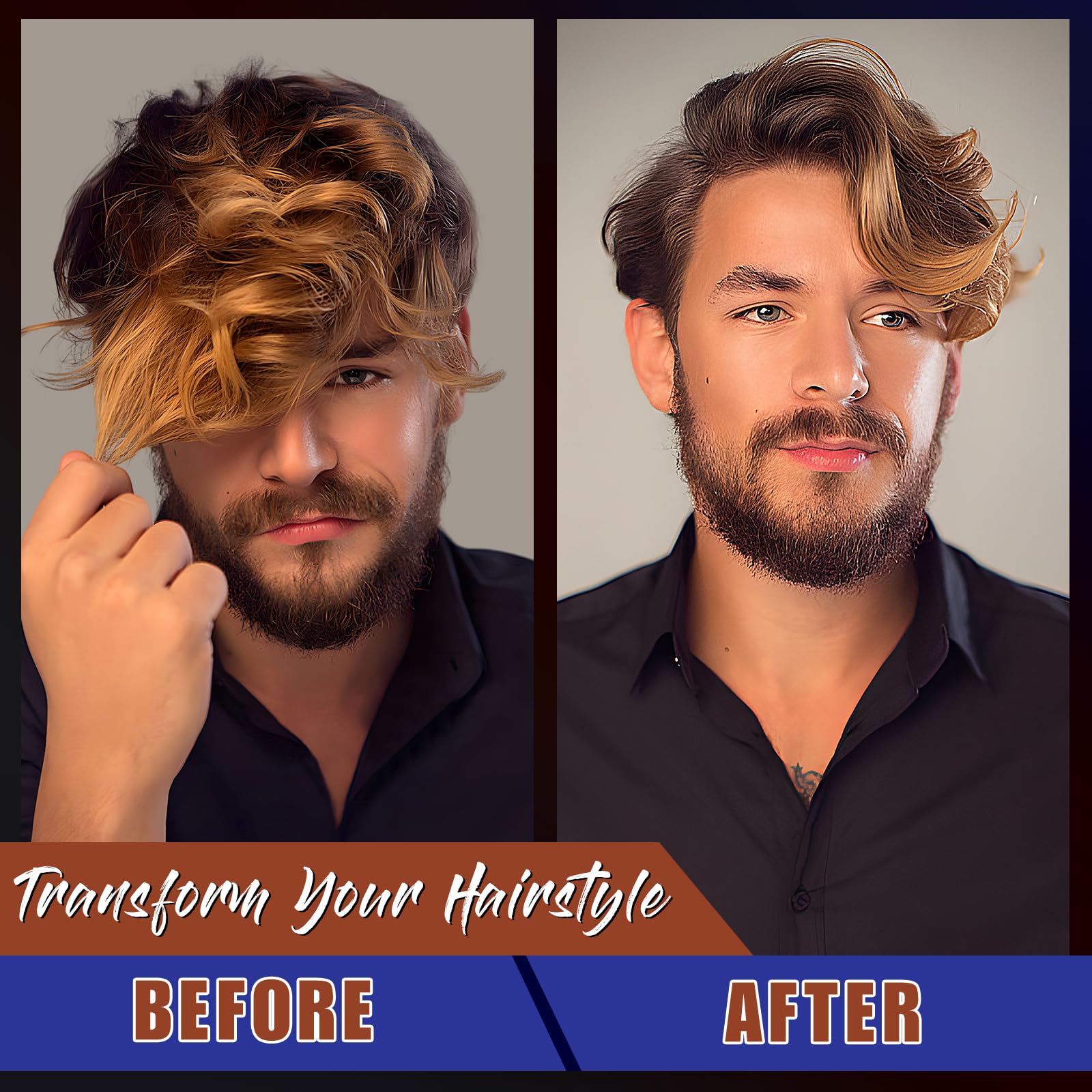 2 Pack Hair Styling Powder, Polvere per Lo Styling dei Capelli per Uomo, Texturizing Powder,aggiunge volume ai capelli, Aspetto Opaco e finitura naturale, Facile da Applicare