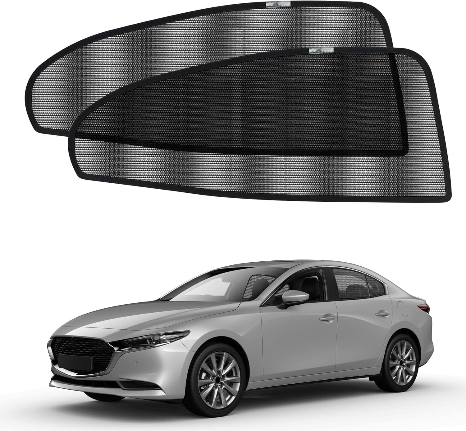 Car Window Shades for Mazda 3 2020-2026 Rear Side Privacy Sun Shade,Breathable Mesh Baby Cover,UV Protection,Heat Insulation for Road Trip & Napping