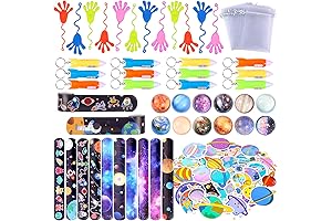 Pllieay Space Party Favors, Intergalactic Blast Off Birthday Bash Supplies