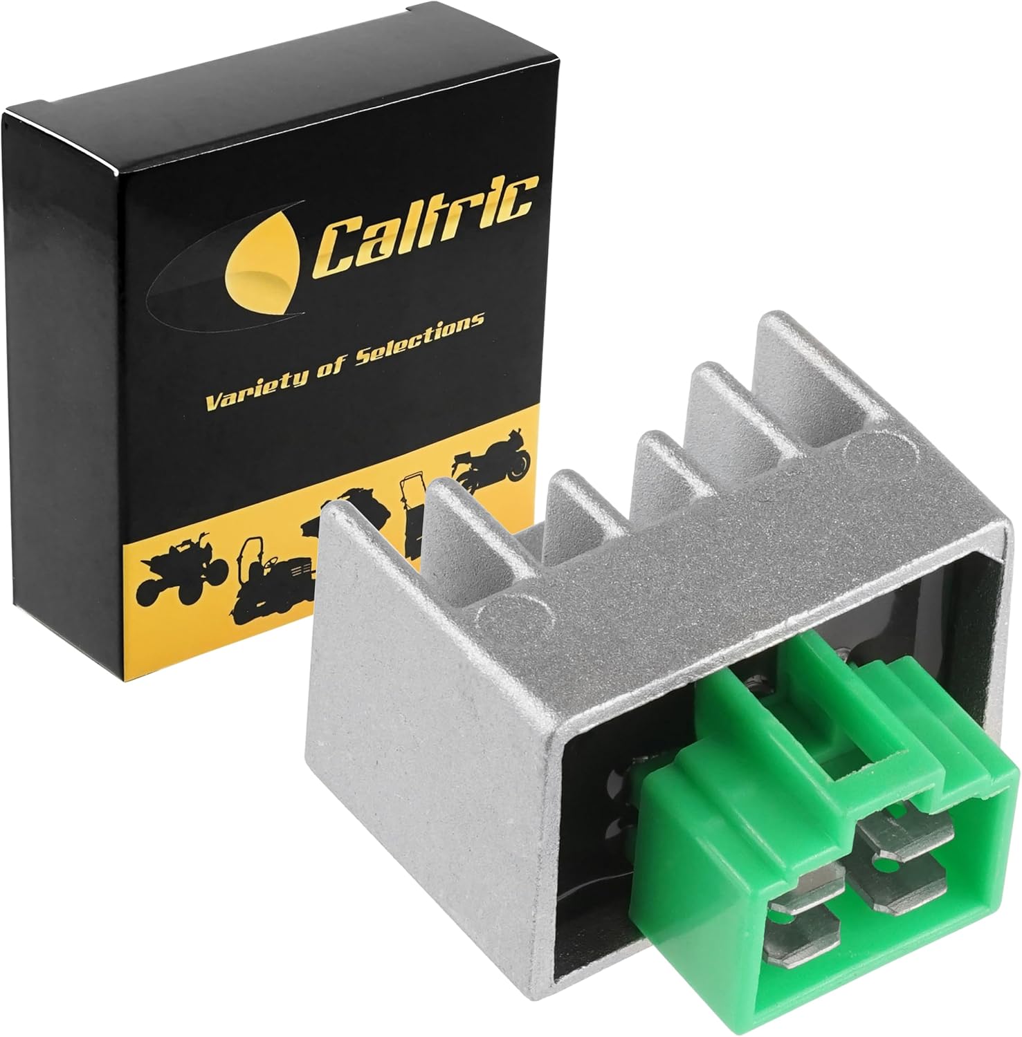 Caltric Regulator Rectifier Compatible with Yamaha Razz 50 SH50 1995 1996 1997 1998 1999 2000 2001 / RT180 1997 1998
