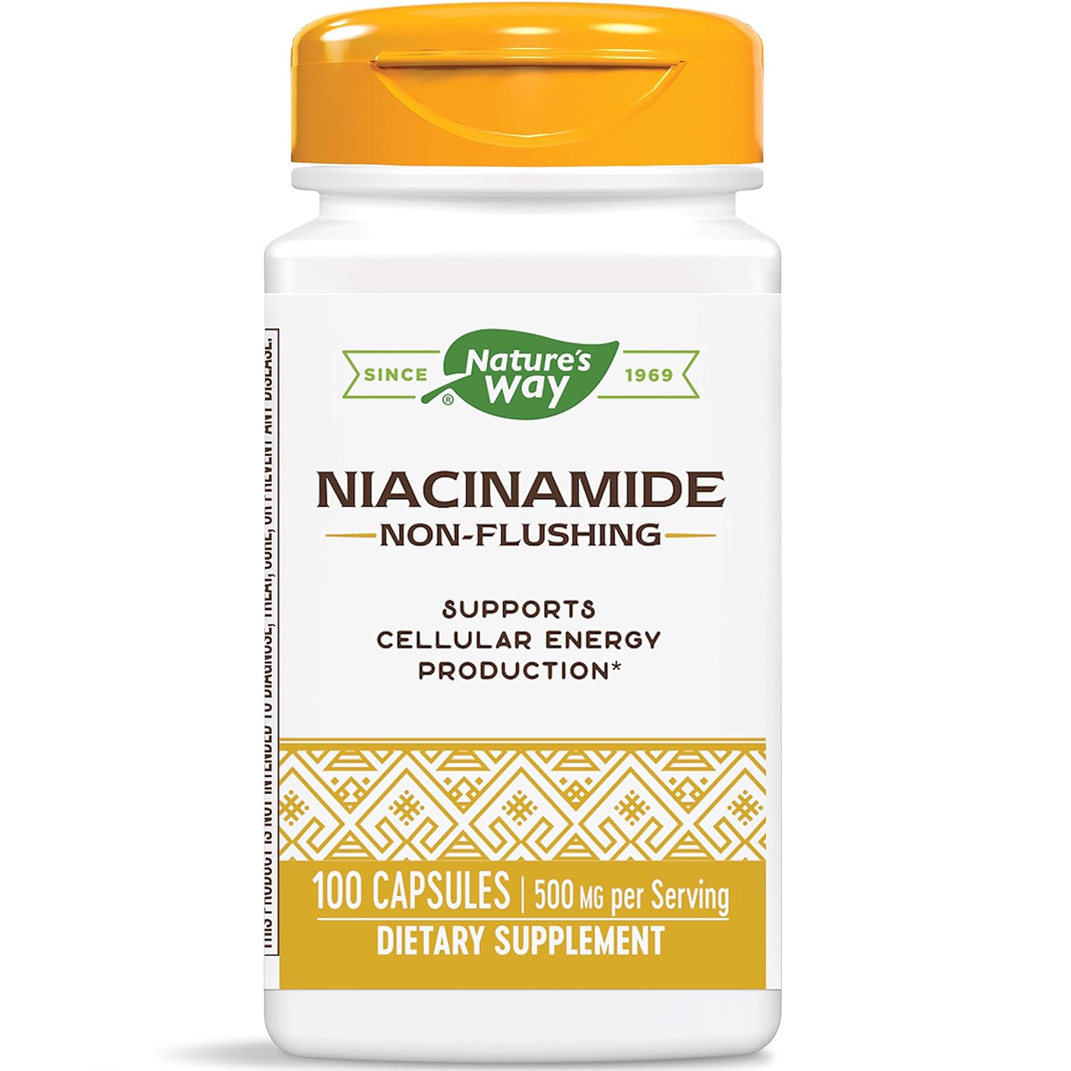Nature's Way Niacinamide, Supports Cellular Energy*, 500mg per Serving, 100 Capsules