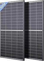 Callsun 400W Bifacial N-Type 16BB Solar Panels (2x200W 12V) 25% Efficiency Anti-Shade RV Van Marine Off-Grid