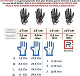 100 Extra Resistant Black Nitrile Gloves 6g +60% Thickness, No Powder, No Latex, for Mechanical, Industrial, Tattoo, Beautician, Hairdresser, Disposable Gloves (Size XL Black Extra) - 3