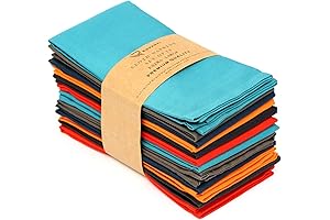 Ruvanti Cloth Napkins Set of 8, 18x18 Inches Napkins Cloth Washable, Soft,...