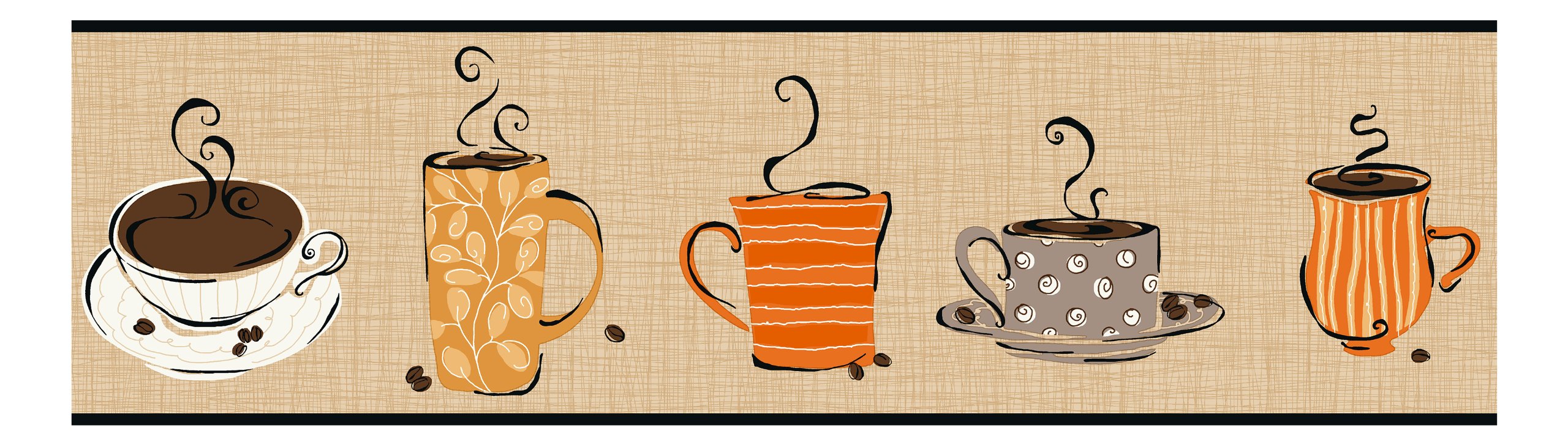 Papier peint haut de gamme York Bistro 750 Lin Brique couleur beige