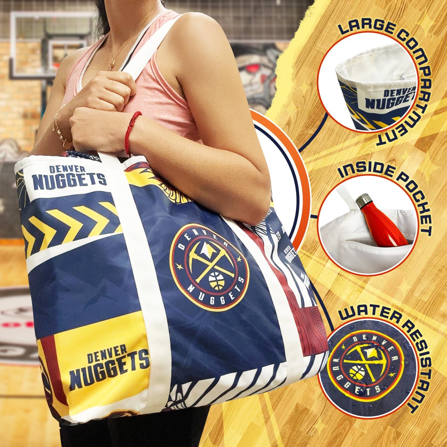 Pro Specialties Group Denver Nuggets Tote TM1854 - Image 2