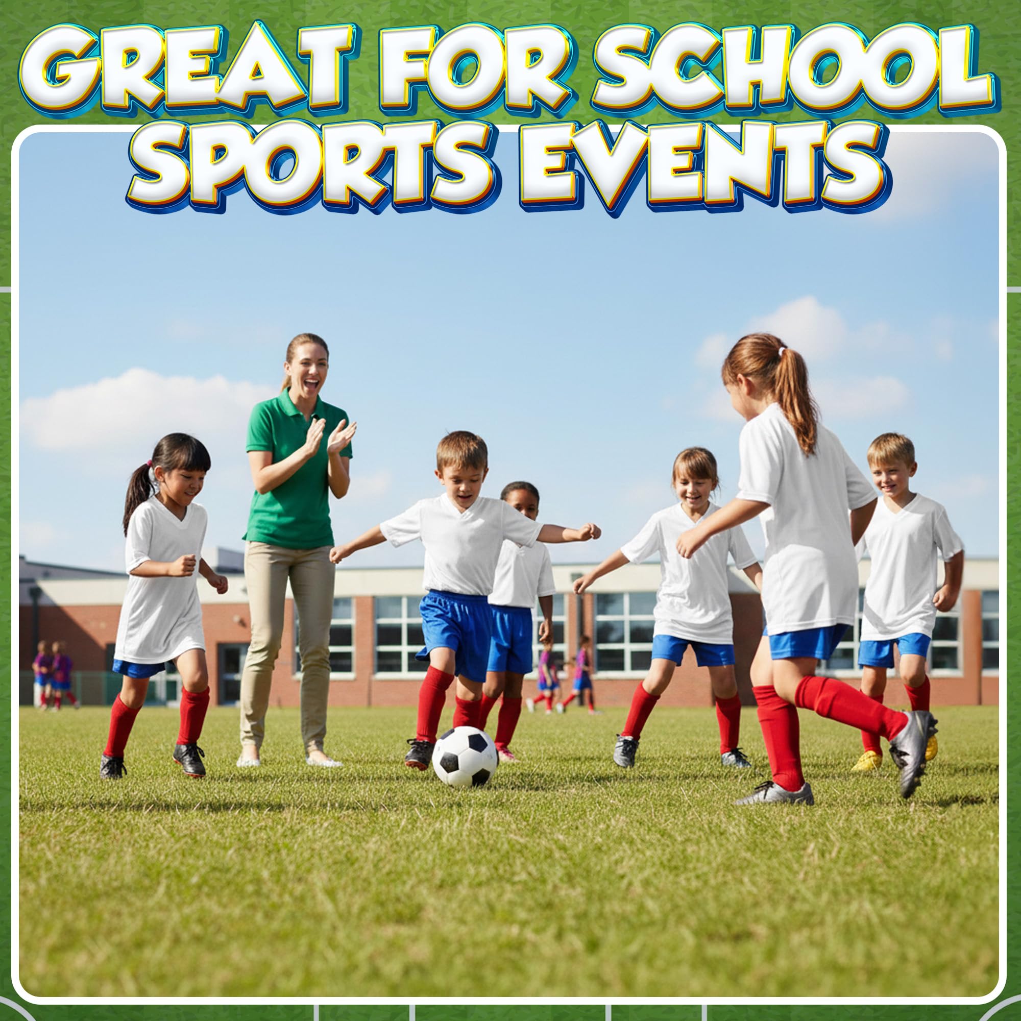 Fußballbälle für Kleinkinder und Kinder (4er-Pack) – PVC-Jugend-Fußbälle – kleine Anfänger-Sport- und Übungsspielplatzbälle für Hinterhof, Nische, Schule, drinnen oder draußen, mit Pumpe, Größe 3