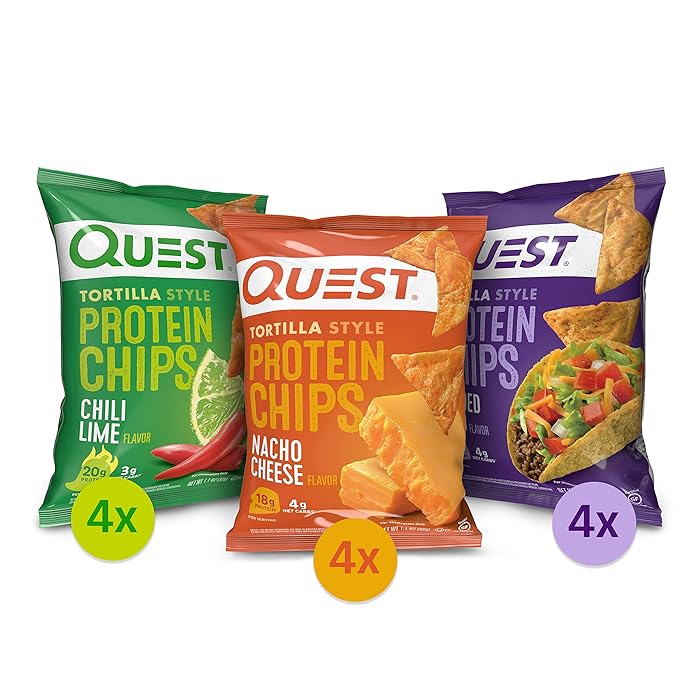 Buy Quest Tortilla Style Protein Chips Variety Pack, Chili Lime, Nacho