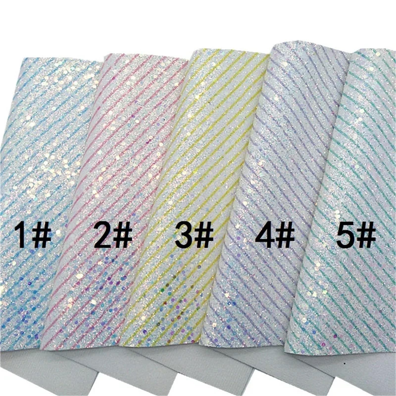 Tessuto glitterato in ecopelle PU