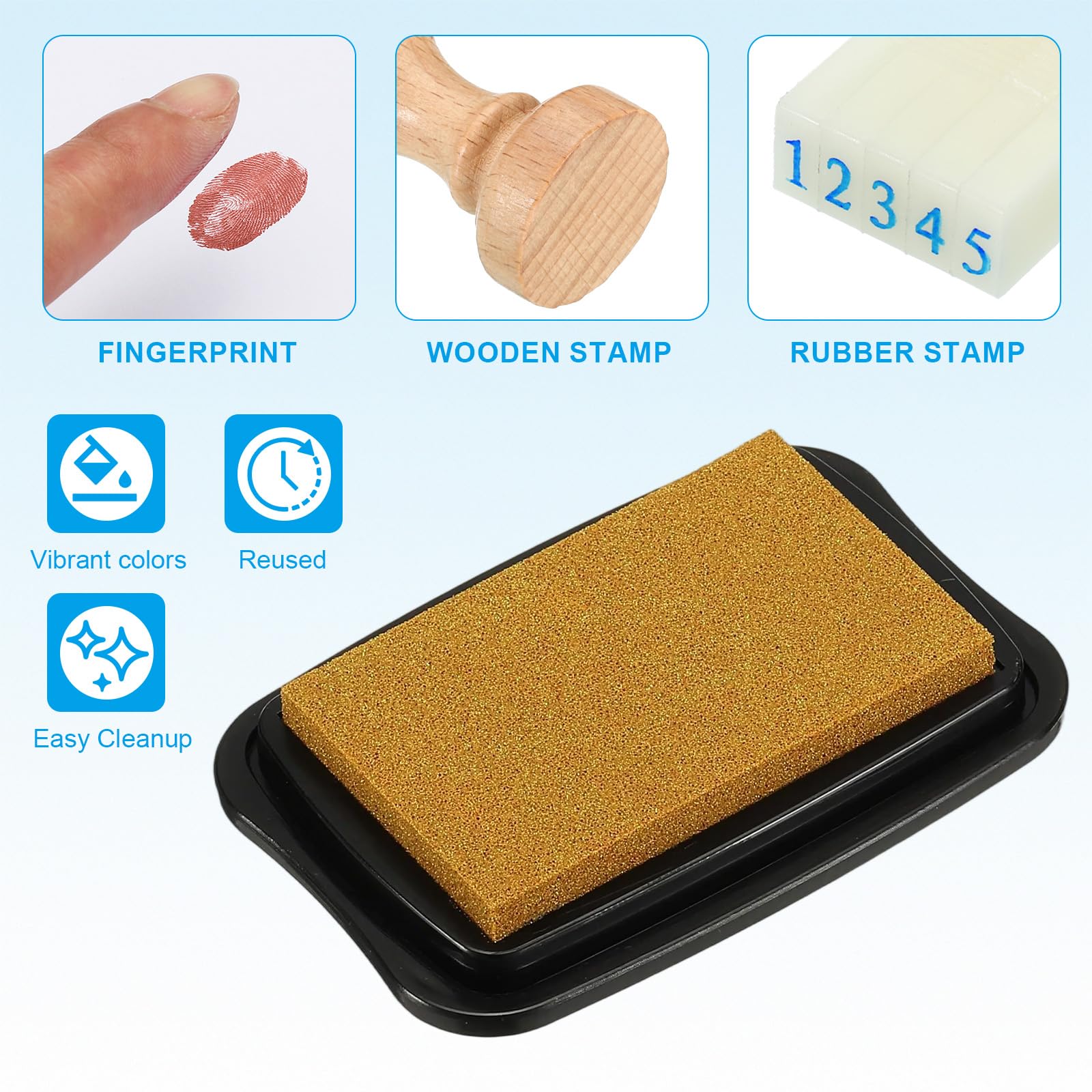 PATIKIL 3"x2" Large Stamp Pad - Image 3