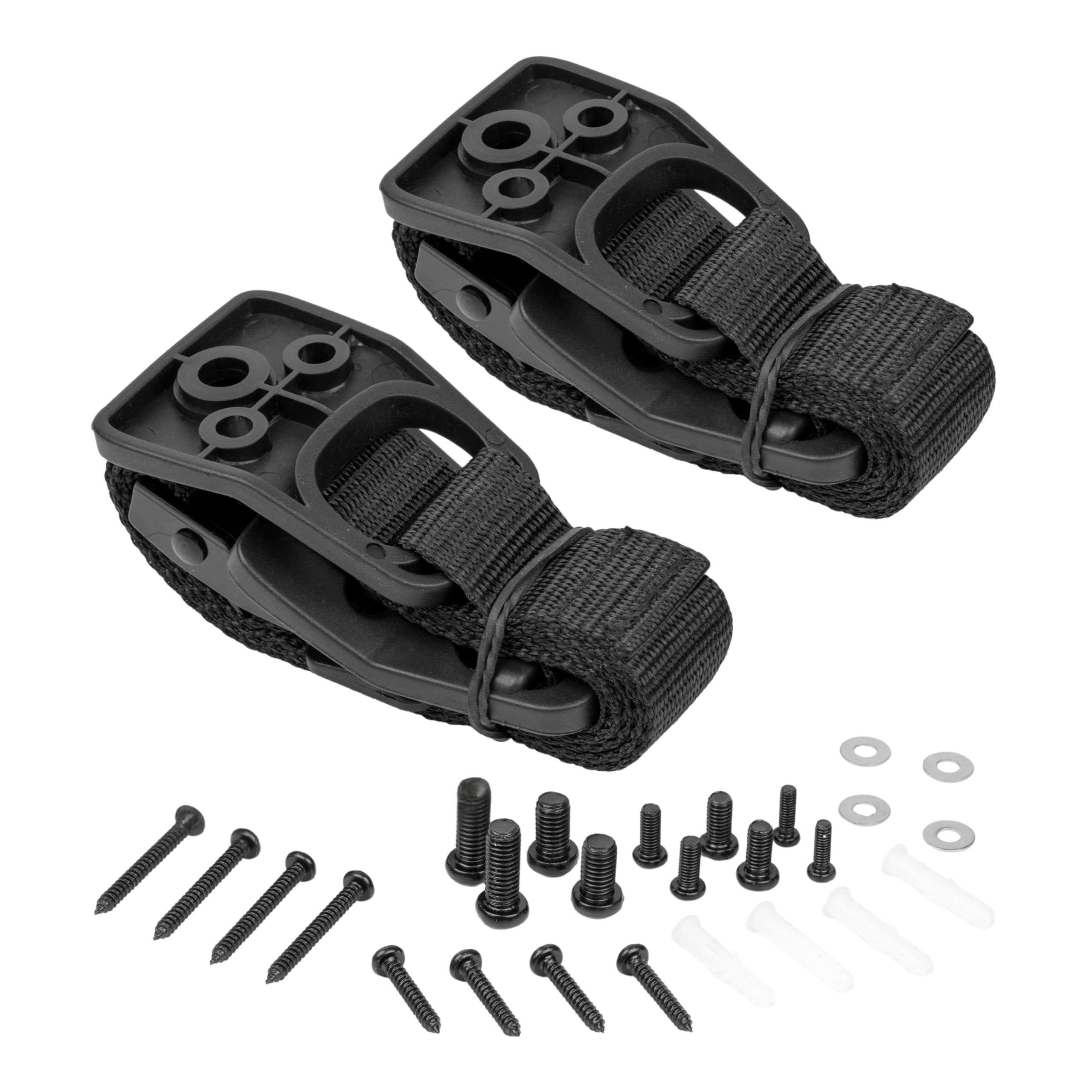 TV Kippsicherung zum Anschrauben, 1 Set, Schwarz, für Fernseher, Regal, Schrank, einfach zu aktivieren-deaktivieren, für Kleinkinder, Haustiere, inkl. Dübel und Schrauben, Kippschutz Television, Möbel