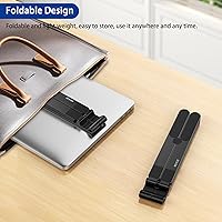 Vista 8 de BESIGN LS01 Pro - Soporte ergonómico para laptop, elevador de plástico para laptop, soporte portátil y ajustable para computadora portátil Negro