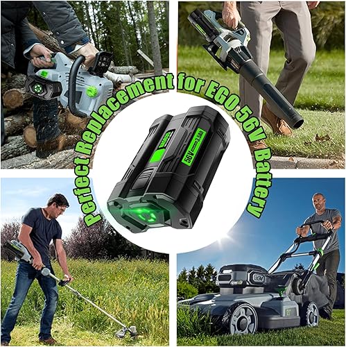 Miniatura 5 de DSANKE - Repuesto para batería EGO 56V BA1400 BA2800T BA4200 BA1400T BA1400T compatible con ST1502LB CS1604 LB4800 LB6504 LB5804 HT2400 56V