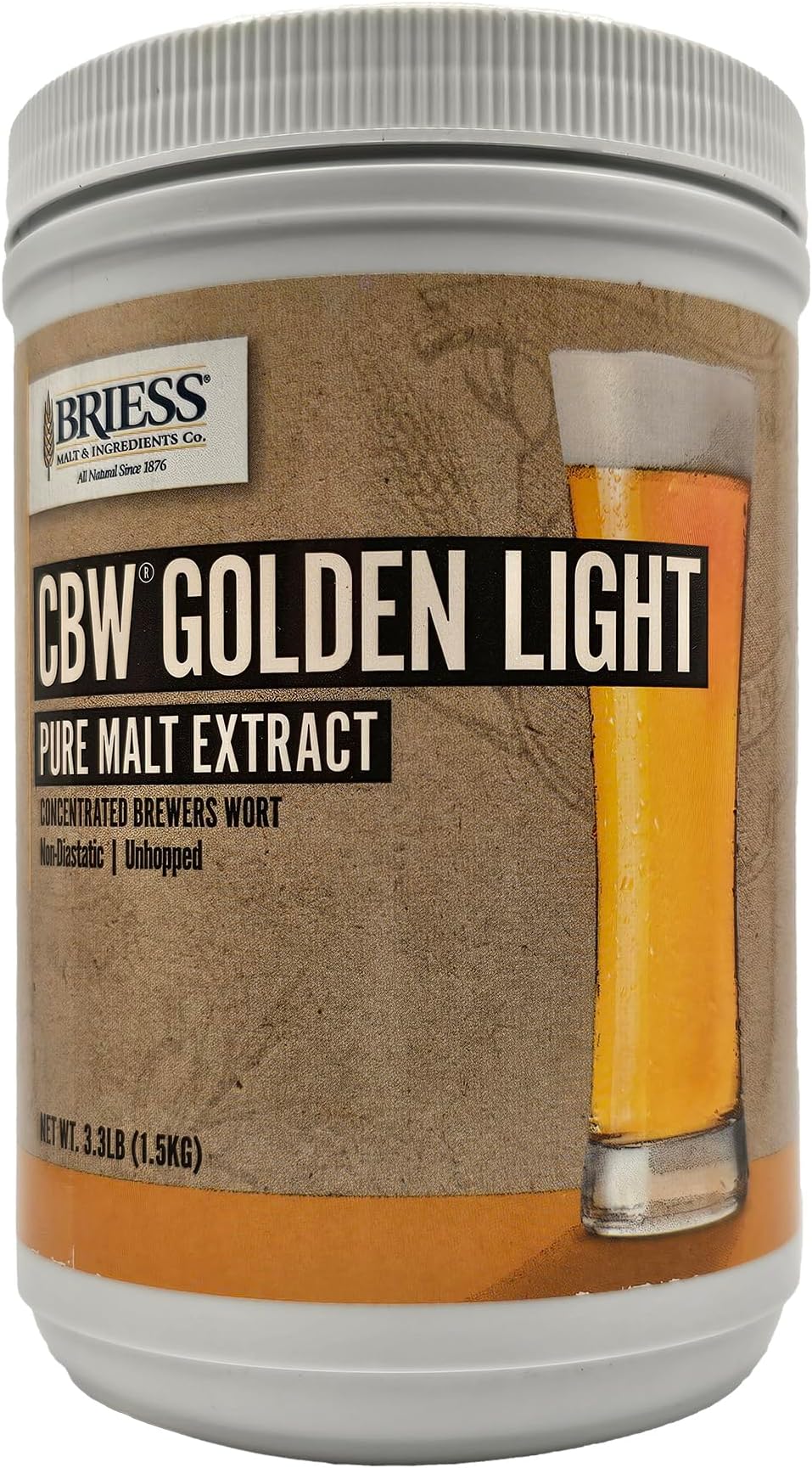 Learn To Brew B8-IS5X-KJH8 Briess Liquid Malt Extract Golden Light for Homebrew