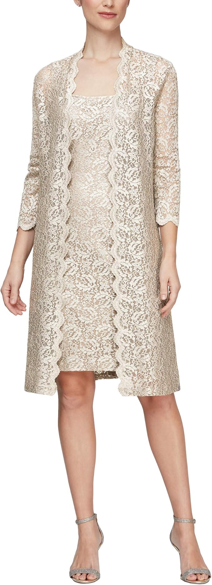 Lace Dress (Petite and Regular Sizes 