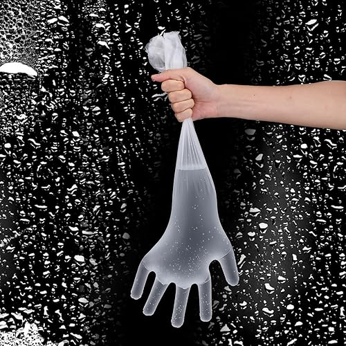 Miniatura 3 de 20 guantes de limpieza de goma desechables largos transparentes, guantes de plástico para lavar platos, guantes de plástico desechables impermeables