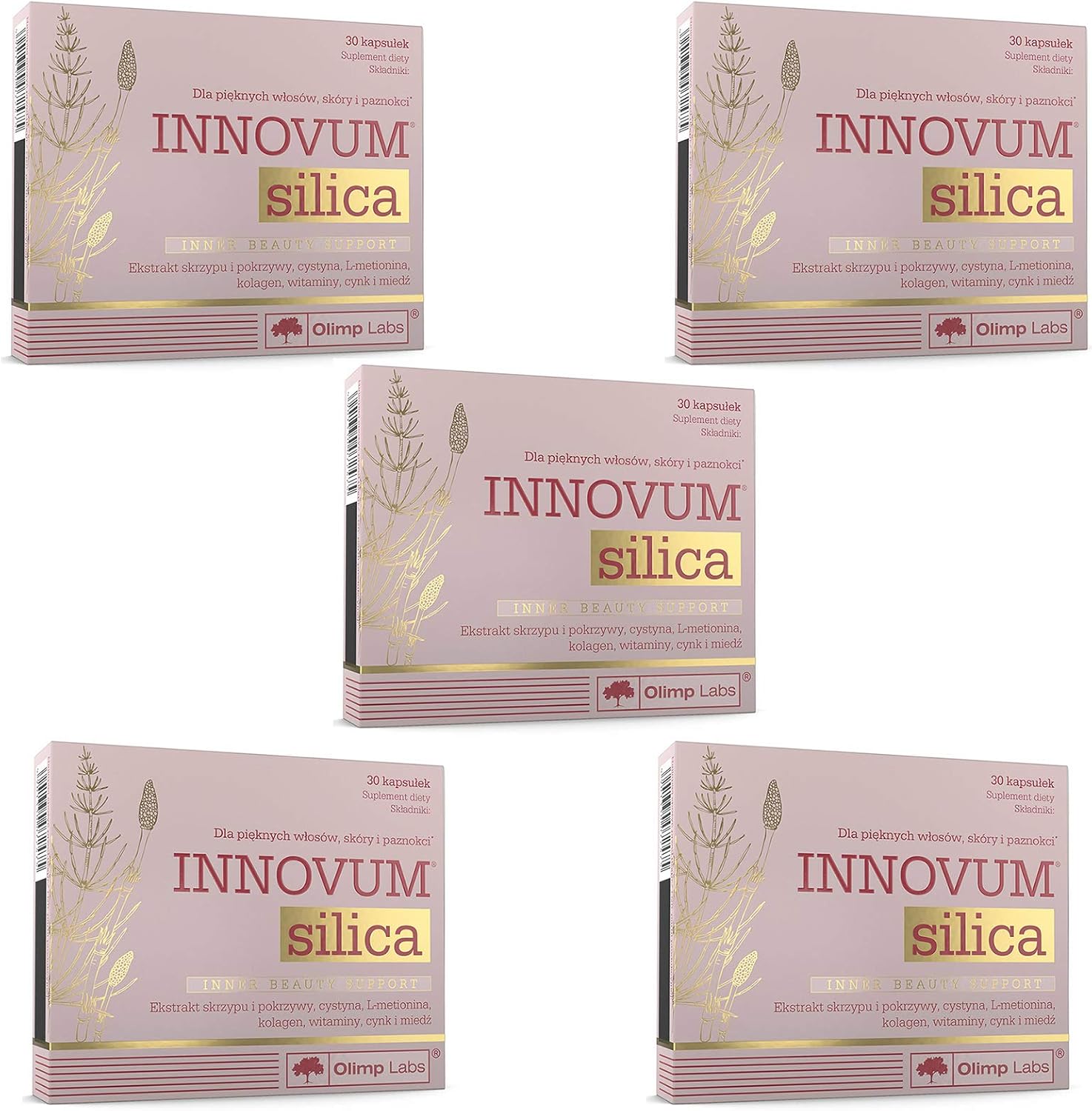 INNOVUM Silica | Together Beautiful Hair Skin and Nail Supplement | Collagen | L-Cysteine | L-Methionine | Vitamins and Minerals (150 Capsules)