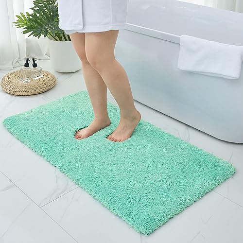 Miniatura 20 de Alfombras de baño antideslizantes lavables de 36 x 24 pulgadas, ultra suaves, gruesas, peludas y absorbentes, tapetes de baño de espuma de alta