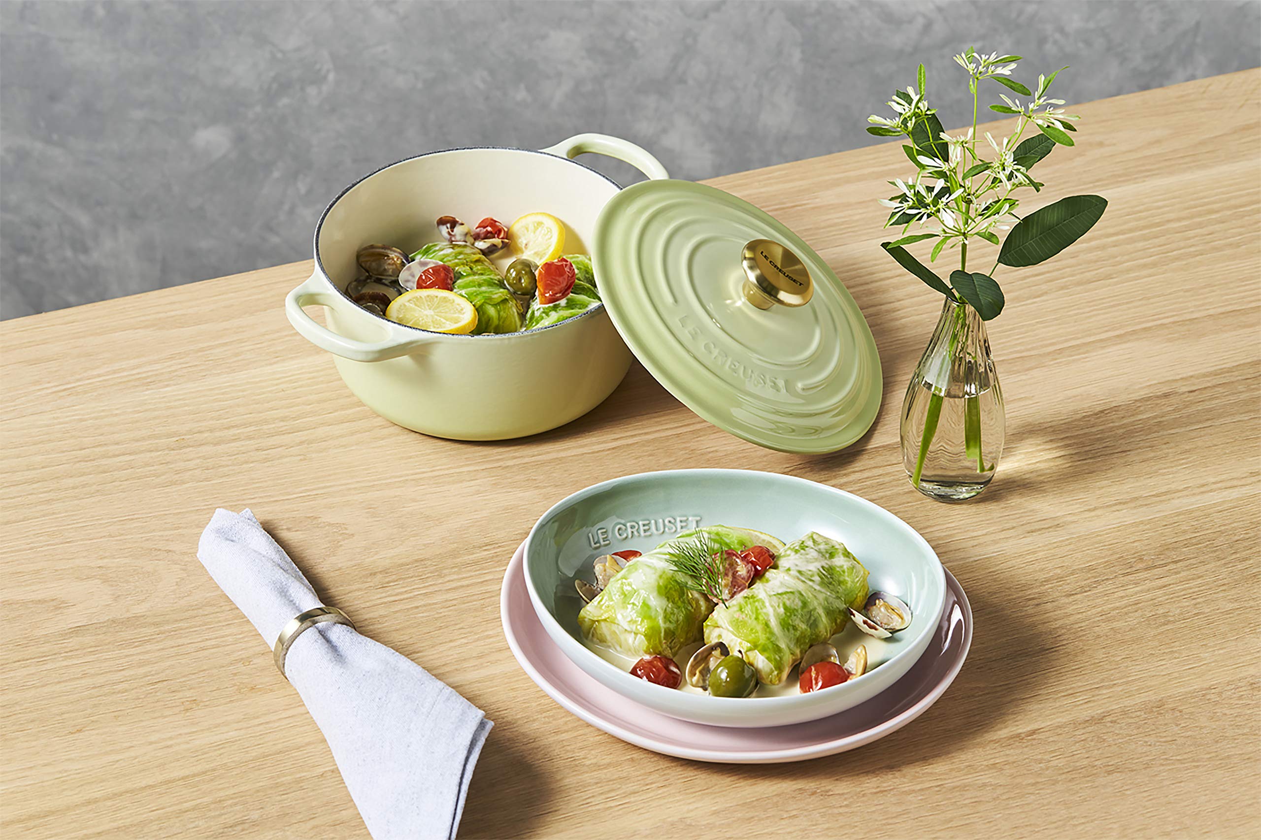 ルクルーゼ わさび 20cm 鍋 シグニチャーココットロンド 【公式通販】