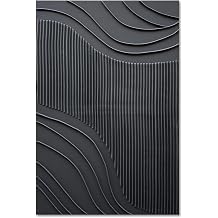 NANKAI Art Pure Black Texture Minimalist Art Oil Painting 36x24 inch Contemporary Art Oil Painting Home Office Wall Decorative Art